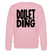 DOLLET DING-Unisex Bio-Sweatshirt - Hellrosa