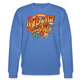 BERLINER RETRO-NÜSCHT MUSS ICK-Unisex Bio-Sweatshirt - Blau
