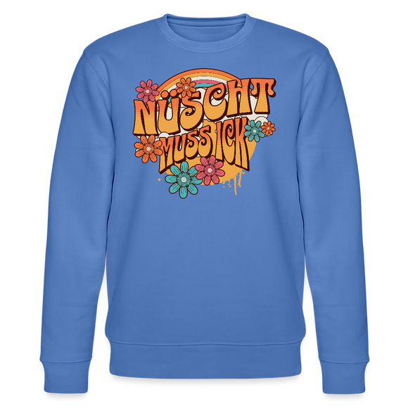 BERLINER RETRO-NÜSCHT MUSS ICK-Unisex Bio-Sweatshirt - Blau