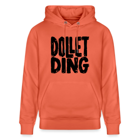 DOLLET DING-Berliner Spruch-Unisex Bio-Hoodie - Hellrot