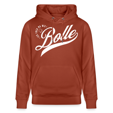 ICK FREU MA WIE BOLLE-Unisex Bio-Hoodie - Terrakotta