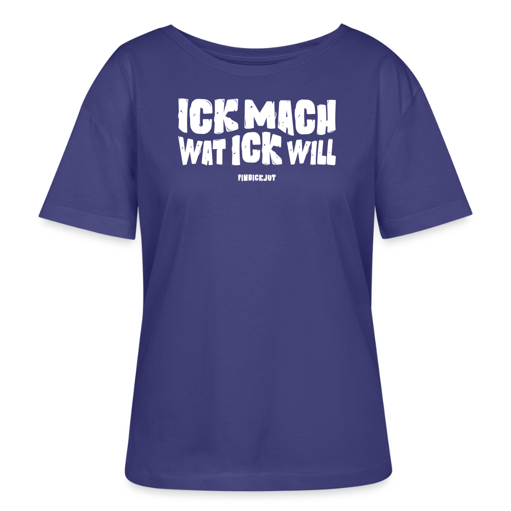 ICK MACH WAT ICK WILL-Rundhals Frauen Bio-T-Shirt - Dämmerung