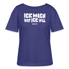 ICK MACH WAT ICK WILL-Rundhals Frauen Bio-T-Shirt - Dämmerung