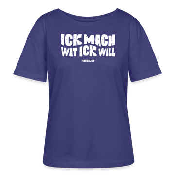 ICK MACH WAT ICK WILL-Rundhals Frauen Bio-T-Shirt - Dämmerung