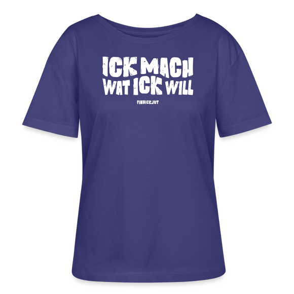 ICK MACH WAT ICK WILL-Rundhals Frauen Bio-T-Shirt - Dämmerung