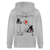 BERLINER KNORKE-Unisex Bio-Kapuzenjacke - Grau meliert