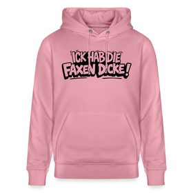 Berliner Schnauze Statement-ICK HAB DIE FAXEN DICKE-Unisex Bio-Hoodie - Lila Traum