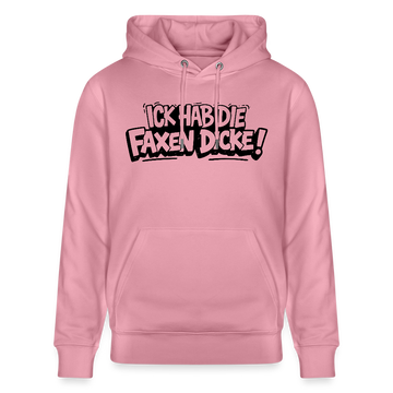 Berliner Schnauze Statement-ICK HAB DIE FAXEN DICKE-Unisex Bio-Hoodie - Lila Traum