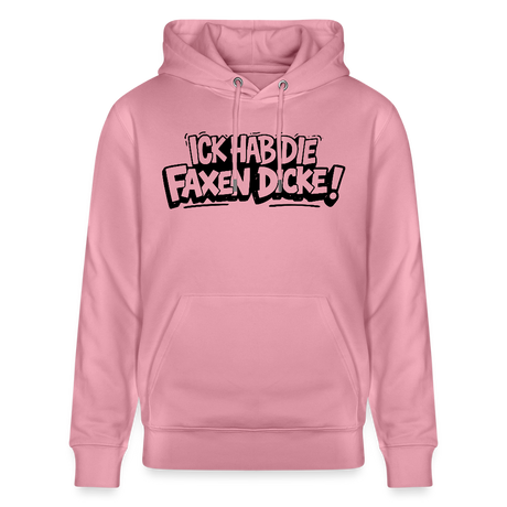 Berliner Schnauze Statement-ICK HAB DIE FAXEN DICKE-Unisex Bio-Hoodie - Lila Traum
