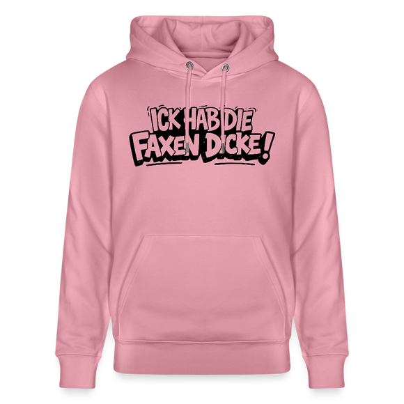 Berliner Schnauze Statement-ICK HAB DIE FAXEN DICKE-Unisex Bio-Hoodie - Lila Traum