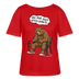 Berliner Bär Shirt-JEH MIR NICH UFFN SENKEL-Rundhals Frauen Bio-T-Shirt - Rot