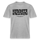 KANNSTE KNICKEN- RELAXED FIT Unisex Organic T-Shirt mit echt Berliner Schnauze - Grau meliert