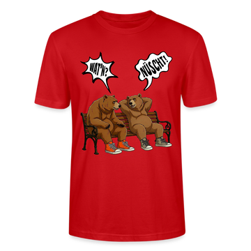 Berliner Bär Shirt mit Berliner Schnauze-WATN?NÜSCHT!-Unisex T-Shirt - Rot