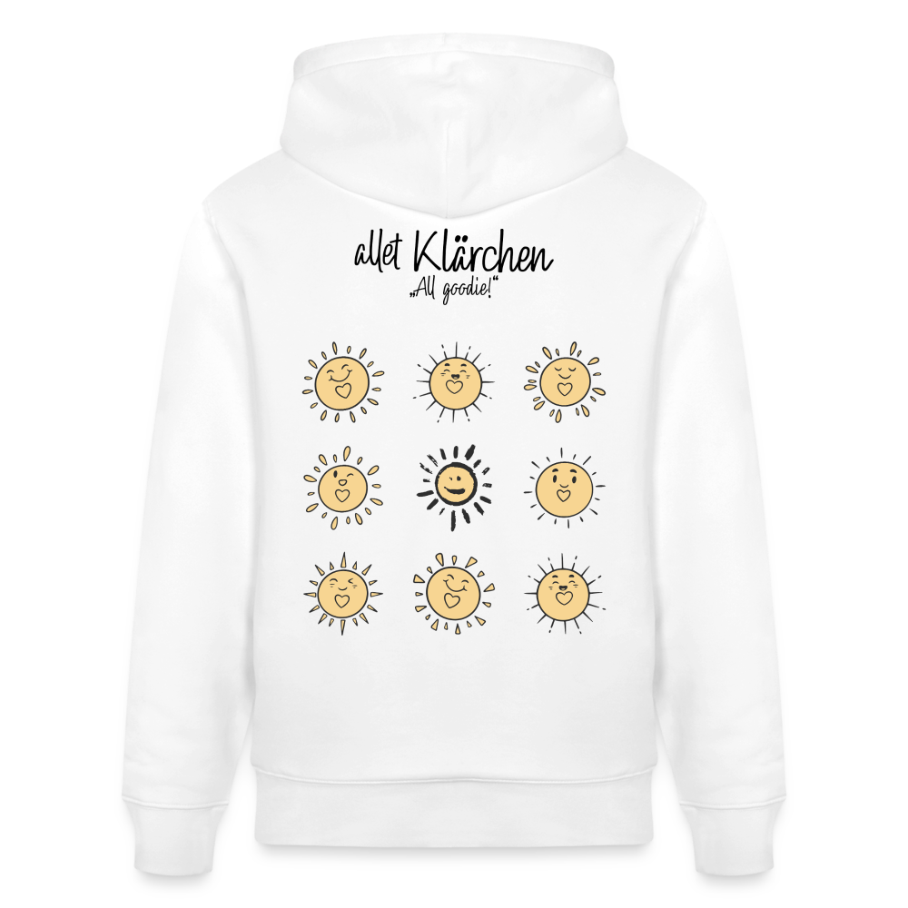 ALLET KLÄRCHEN-Unisex Bio-Hoodie - Weiß