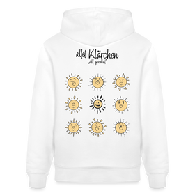 ALLET KLÄRCHEN-Unisex Bio-Hoodie - Weiß