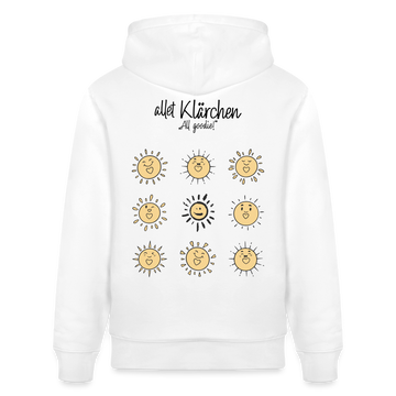 ALLET KLÄRCHEN-Unisex Bio-Hoodie - Weiß