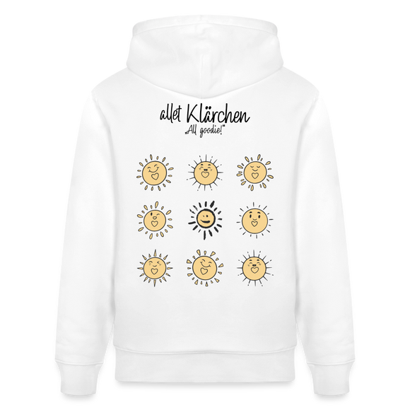 ALLET KLÄRCHEN-Unisex Bio-Hoodie - Weiß