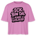 ICK BIN DA, KANN LOSJEHN-Frauen Boxy Bio-T-Shirt mit Berliner Schnauze - Pink