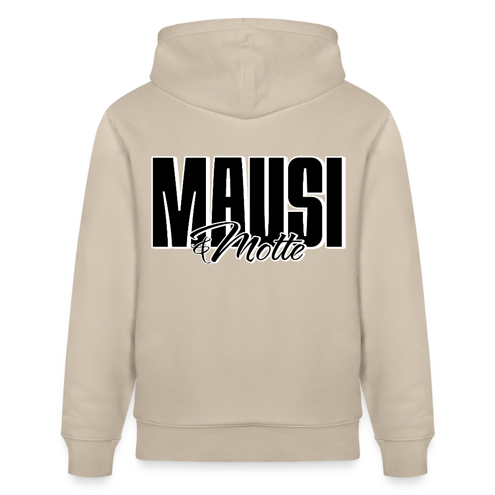 MAUSI UND MOTTE-unisex Bio Hoodie - Beige