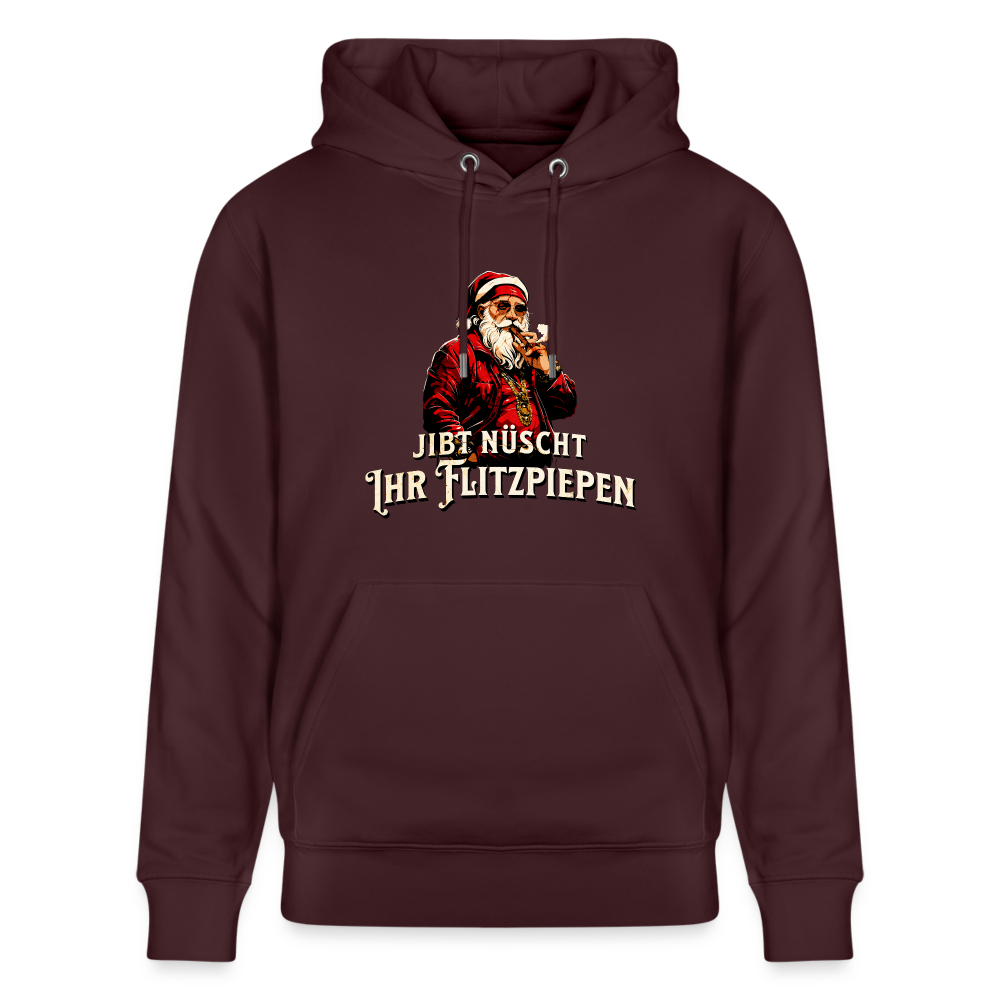 JIBT NÜSCHT IHR FLITZPIEPEN - Unisex Bio-Hoodie - Maroon