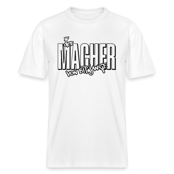 DER MACHER VON DIT JANZE - Relaxed Fit Unisex Bio-T-Shirt - Weiß