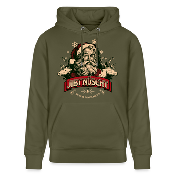 JIBT NÜSCHT - Unisex Bio-Hoodie - Khaki Grün