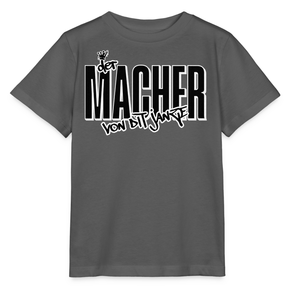 DER MACHER VON DIT JANZE - Kinder T-Shirt BIO - Anthrazit