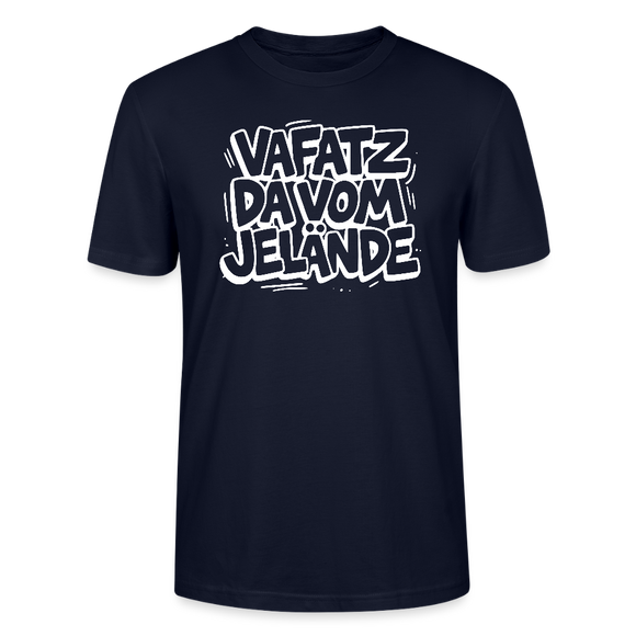 VAFATZ DA VOM JELÄNDE-Unisex T-Shirt Bio-Berliner Schnauze - Navy