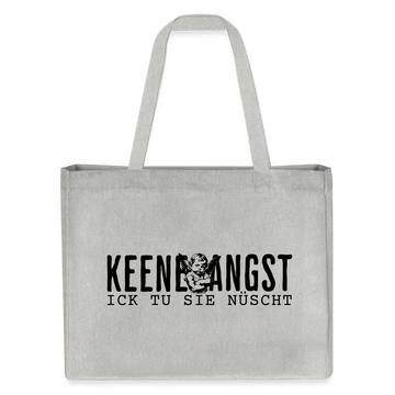 KEENE ANGST ICK TU SIE NÜSCHT - EINKAUFSTASCHE Bio - Grau meliert