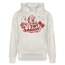 Berlin Weihnachts-Souvenir 2026- JIBT NÜSCHT-Unisex Bio-Hoodie - Beige meliert