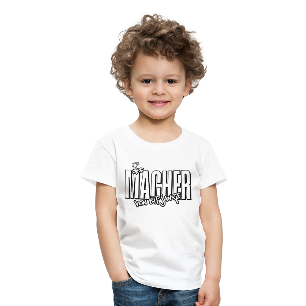 DER MACHER VON DIT JANZE - Kinder Premium T-Shirt - Weiß