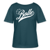 ICK FREU MA WIE BOLLE-Rundhals Frauen Bio-T-Shirt - Dunkles Petrol