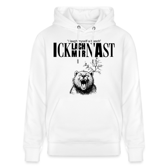 ICK LACH MIR N AST-Unisex Bio-Hoodie - Weiß