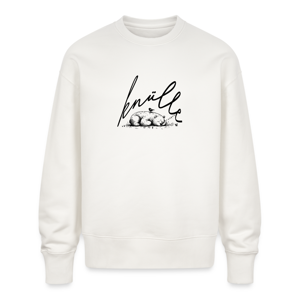 KNÜLLE - Unisex Oversize Bio Pullover - OFF WHITE-berlinerisch müde