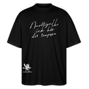 NACHTIGALL ICK HÖR DIR TRAPSEN-Oversized Unisex Bio T-Shirt - Schwarz