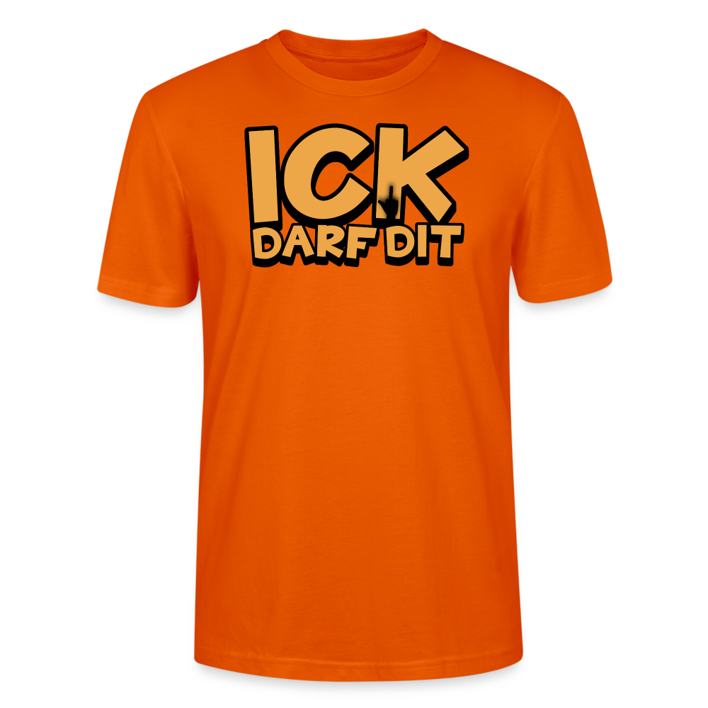 ICK DARF DIT - Unisex T-Shirt BIO - Tieforange