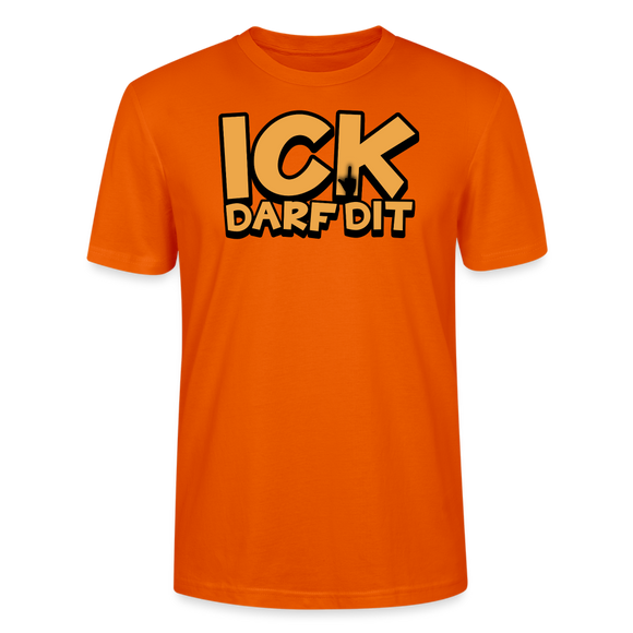 ICK DARF DIT - Unisex T-Shirt BIO - Tieforange