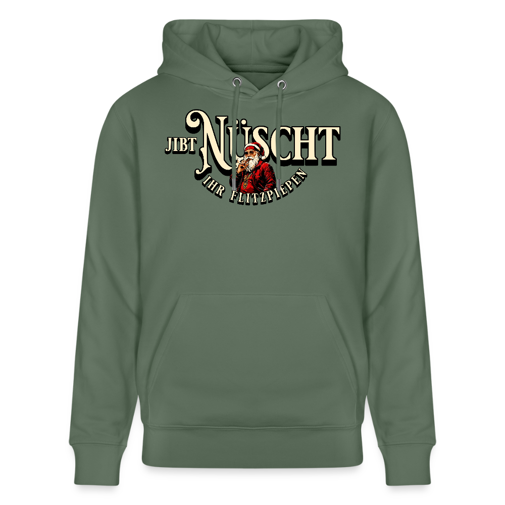 JIBT NÜSCHT IHR FLITZPIEPEN - Unisex Bio-Hoodie - Tanngrün
