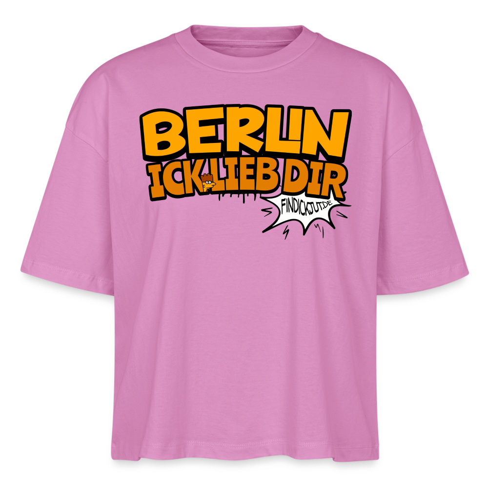 BERLIN ICK LIEB DIR - Frauen Boxy Bio-T-Shirt - Pink