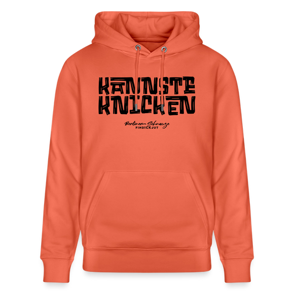 Berliner Schnauze - KANNSTE KNICKEN-Unisex Bio-Hoodie - Hellrot