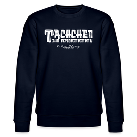 Berliner Begrüssung-TACHCHEN IHR FLITZPIEPEN-Unisex Bio-Sweatshirt - Navy