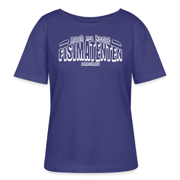Berliner Spruch-FISIMATENTEN-Rundhals Frauen Bio-T-Shirt - Dämmerung