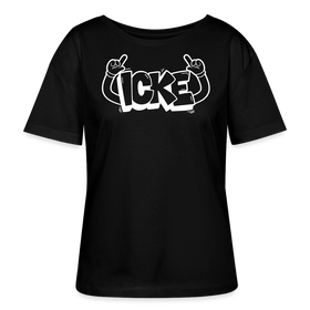 ICKE-Rundhals Frauen Bio-T-Shirt - Schwarz