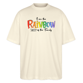 PRIDE 'REGENBOGENSCHAF'-Oversized Unisex Bio T-Shirt - Naturweiß