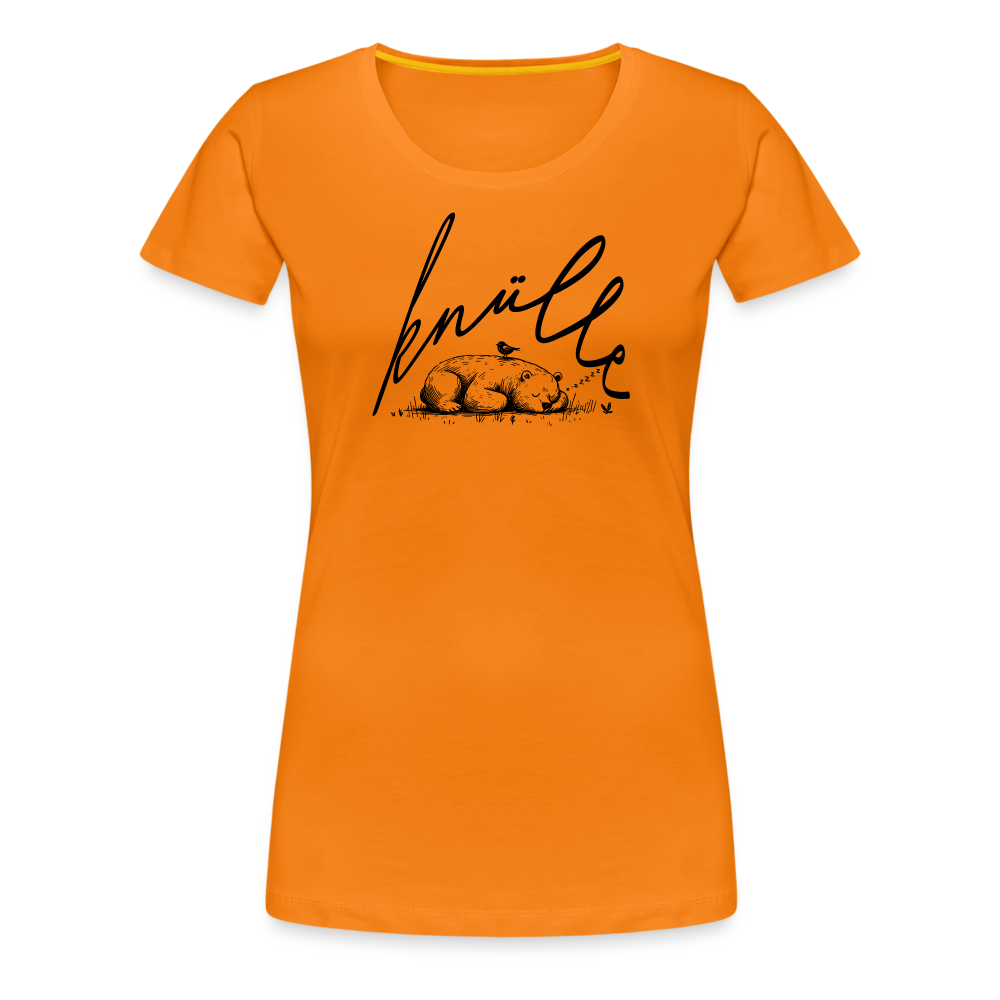 KNÜLLE - Frauen Premium T-Shirt - Orange