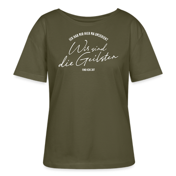 WIR SIND DIE GEILSTEN-Berlin2026-Rundhals Frauen Bio-T-Shirt - Khaki