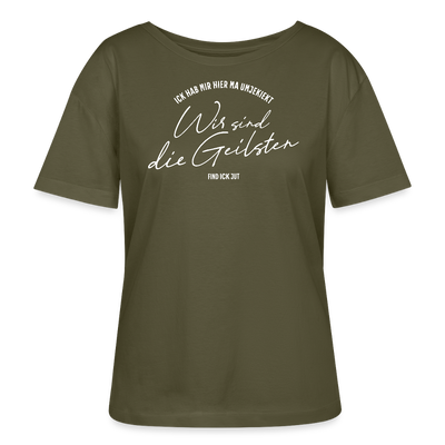 WIR SIND DIE GEILSTEN-Berlin2026-Rundhals Frauen Bio-T-Shirt - Khaki