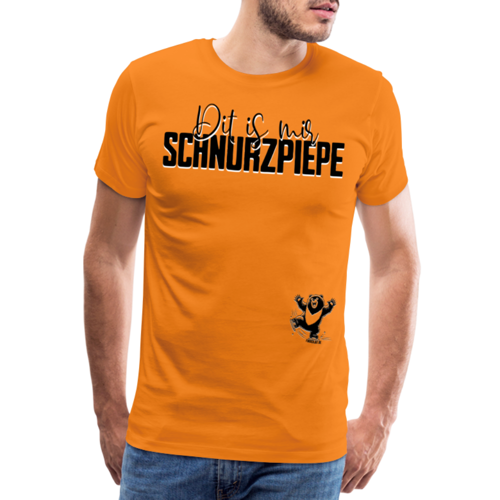 SCHNURZPIEPE - Männer Premium T-Shirt - Orange