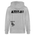 ALLET JUT-Unisex Bio-Kapuzenjacke-BACKPRINT - Grau meliert
