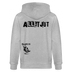 ALLET JUT-Unisex Bio-Kapuzenjacke-BACKPRINT - Grau meliert